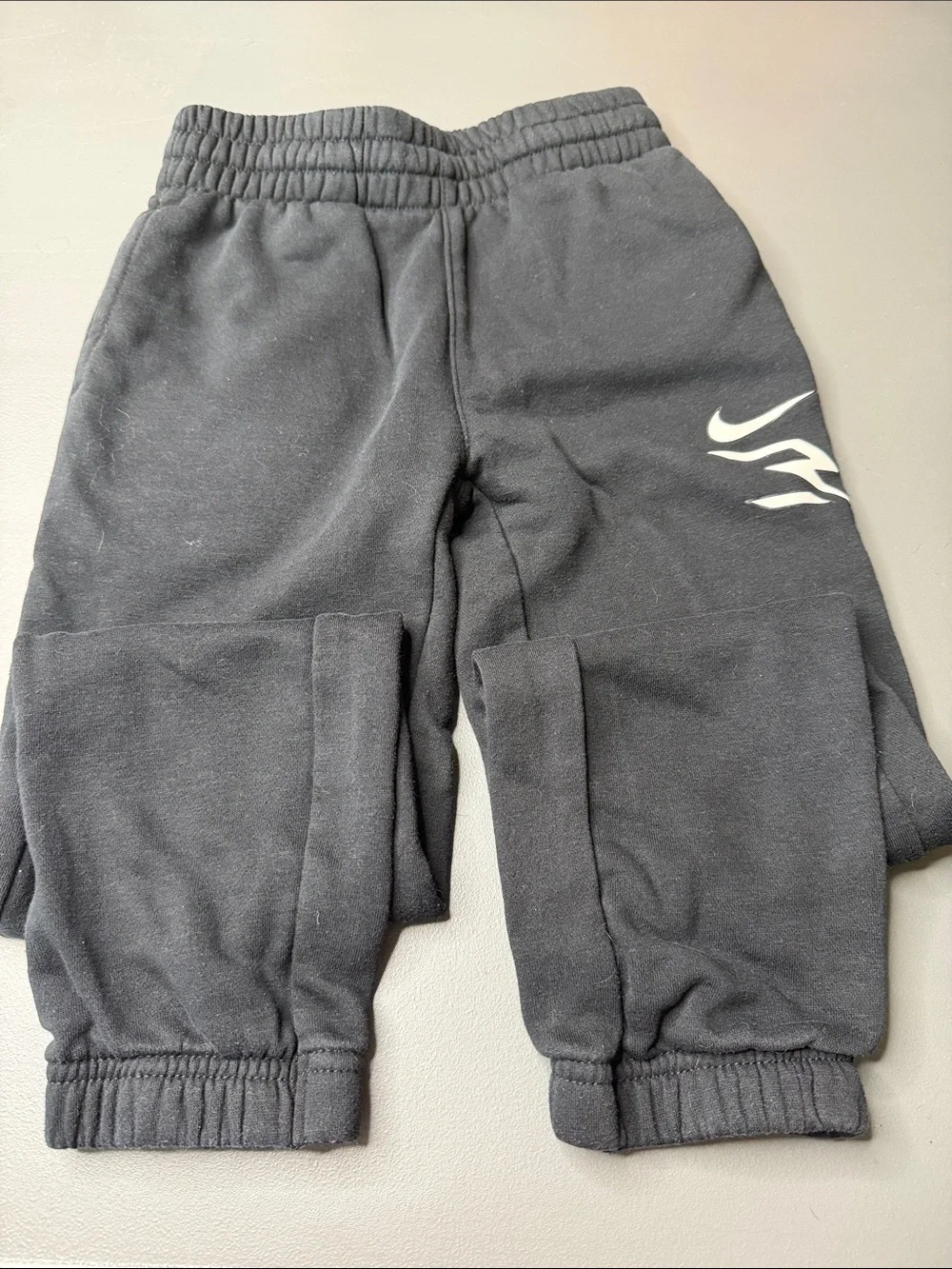 Nike Kid’s Black Sweatpants with White Accents.  Bundle of 2. Size: small